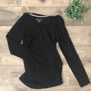 Maternity - BLACK LONG SLEEVE TEE S